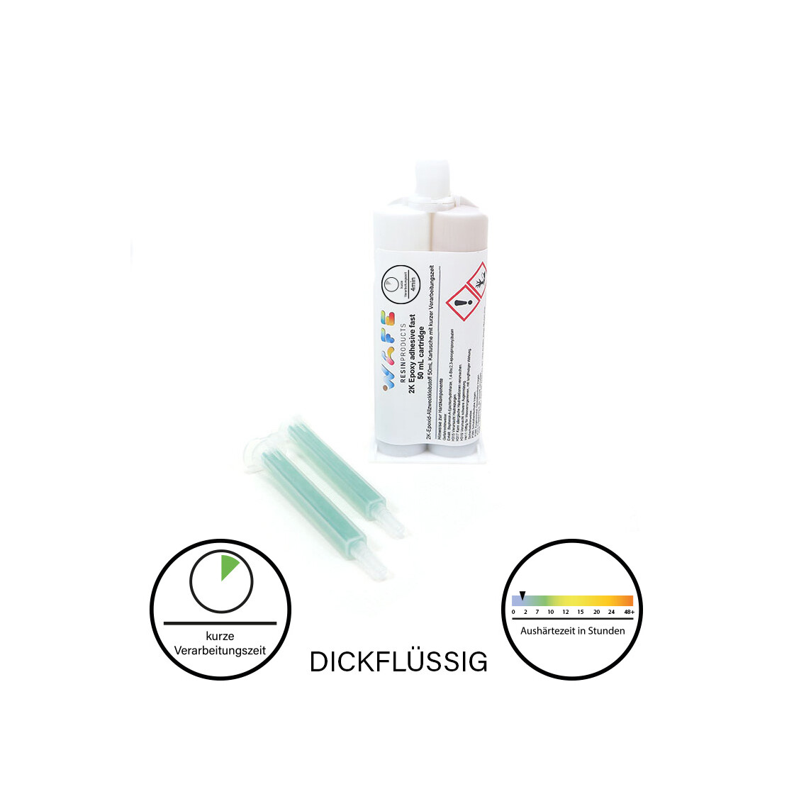2K-Epoxid-Allzweckklebstoff 50 ml Kartusche mit kurzer...