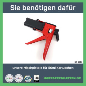 2K-Epoxid-Allzweckklebstoff 50 ml Kartusche mit kurzer Verarbeitungszeit in 50 ml Kartusche inkl. 2x Statikmischer