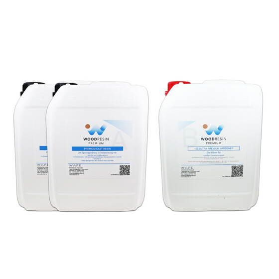 WOODRESIN 100 ULTRA PREMIUM CAST RESIN SYSTEM 14,5 kg (A 10 kg + B 4,5 kg)