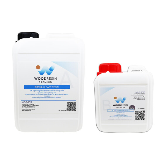 WOODRESIN 80 ULTRA PREMIUM CAST RESIN SYSTEM 3,5 kg (A 2,5 kg + B 1 kg)