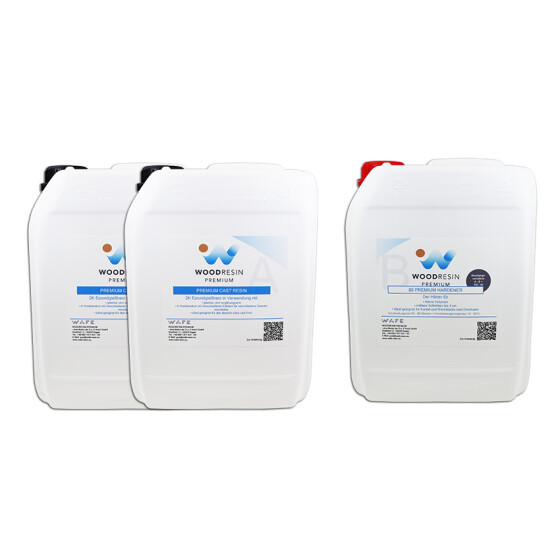 WOODRESIN 80 ULTRA PREMIUM CAST RESIN SYSTEM 14 kg (A 10 kg + B 4 kg)