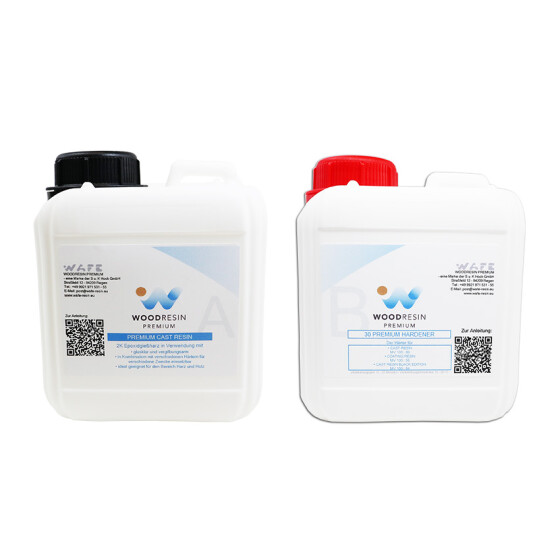 WOODRESIN 30 PREMIUM CAST RESIN SYSTEM 1,6 kg (A 1 kg + B 600 g)