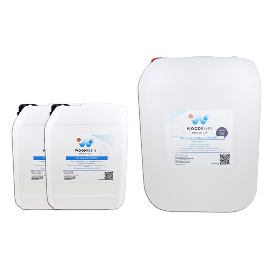 WOODRESIN 200 ULTRA PREMIUM CAST RESIN SYSTEM +Plus 16,5 kg (A 10 kg + B 6,5 kg)