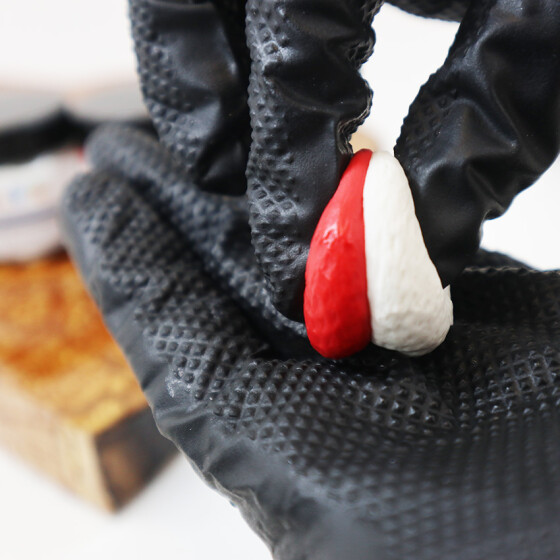 Silikon Knetmasse Rot - Knetsilikon zum Modellieren 300 g (A 150 g + B 150 g)