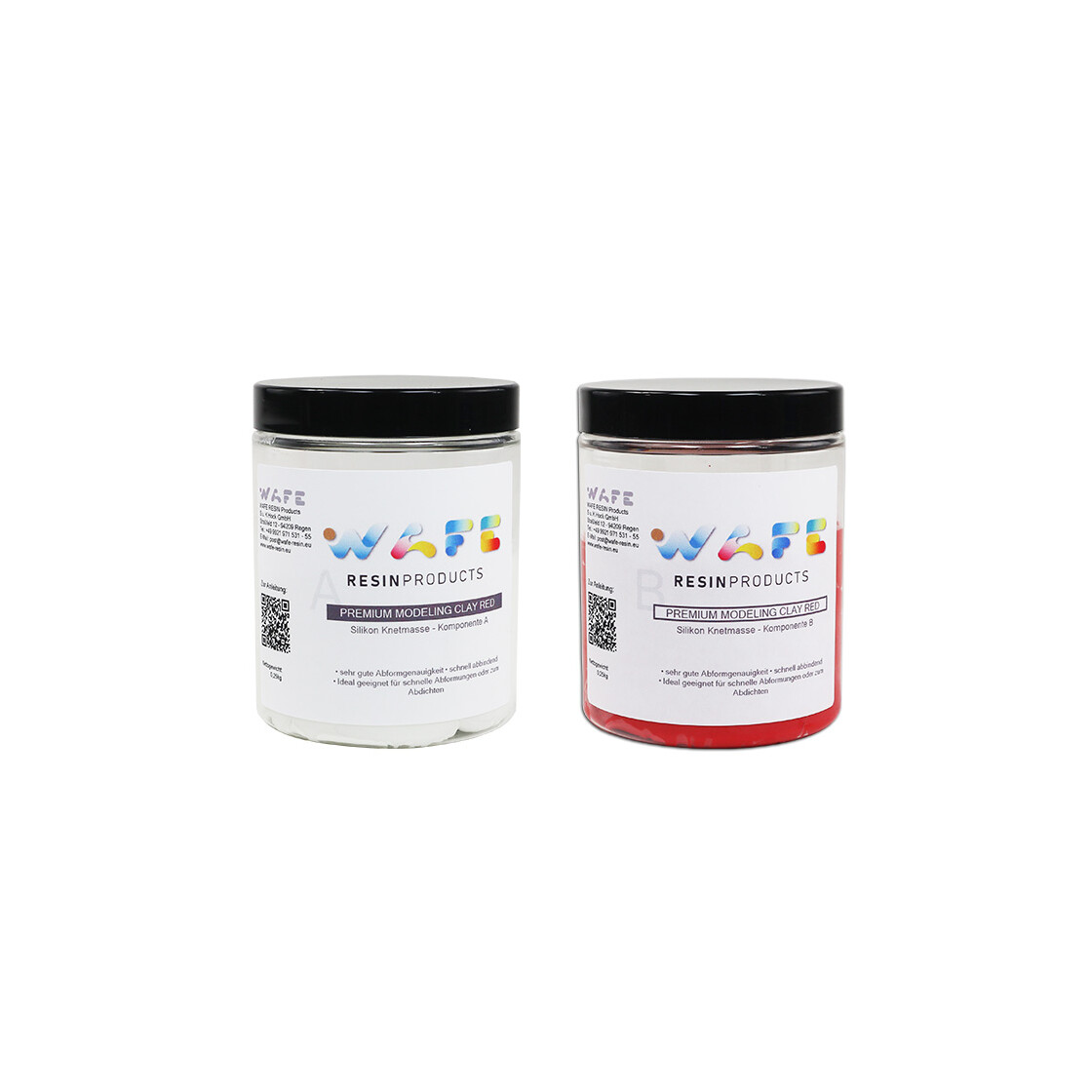 PREMIUM Modeling Clay Red - Silikon Knetmasse 500 g (A...