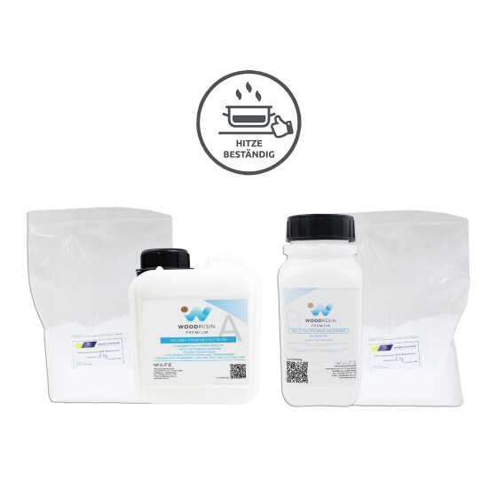 WOODRESIN VOLUME + PREMIUM CAST RESIN SYSTEM 3,45 kg (A 1 kg + B 450 g + C 2 kg)