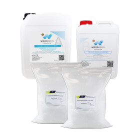 WOODRESIN VOLUME + PREMIUM CAST RESIN SYSTEM 17,25 kg (A 5 kg + B 2,25 kg + C 10 kg)