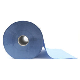 Putztuchrolle Blau 2-lagig mit 500 Blatt 1 Rolle