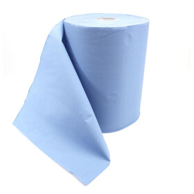 Putztuchrolle Blau 2-lagig mit 500 Blatt 1 Rolle