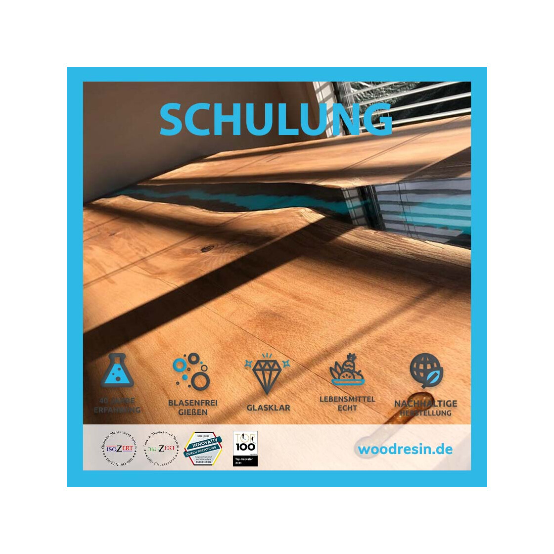 WOODRESIN Schulung Harz und Holz Donnerstag - 20....