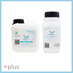 WOODRESIN 100 - PREMIUM CAST RESIN SYSTEM +Plus 1,45 kg (A 1 kg + B 450 g)