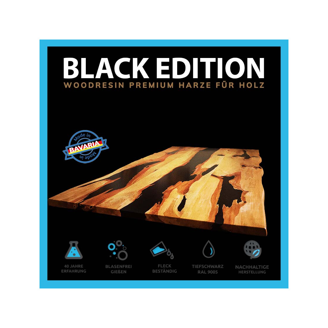 WOODRESIN PREMIUM CAST RESIN SYSTEM +PLUS - BLACK EDITION - 