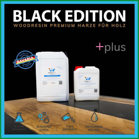 WOODRESIN PREMIUM CAST RESIN SYSTEM +PLUS - BLACK EDITION - 7,75 kg (A 5,5 kg + B 2,25 kg)
