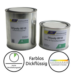 Epoxidharzkleber SKputty 8510 - Epoxidharzspachtel farblos für Holzarbeiten